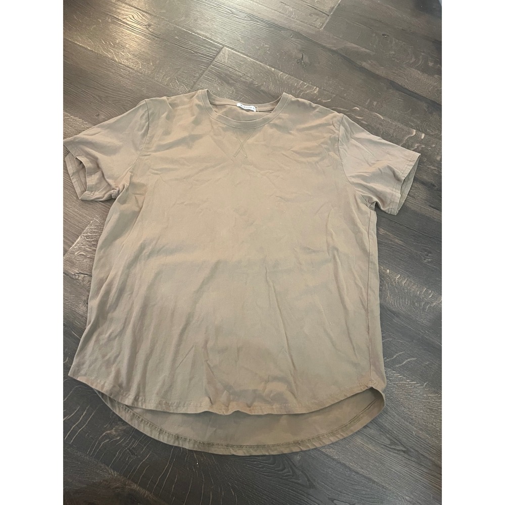 BLIEGOU Olive Green T-Shirt Short Sleeve Casual Top Women's‎ XL